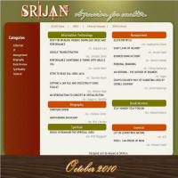 Click to View SRIJAN March 2010 issue